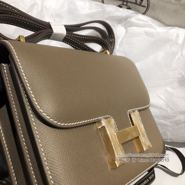 Hermes空姐包 愛馬仕Constance半手工19cm Epsom掌紋小牛進口皮 Hermes單肩斜挎包  tdh2115